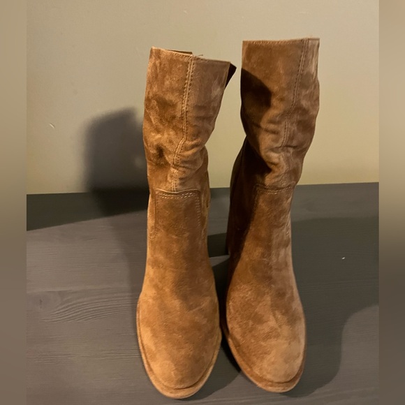 Steve Madden Vector Suede Slouch Boots - Picture 2 of 10
